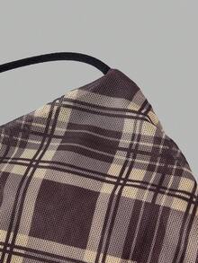 SHEIN MOD 3件組女款方領圍巾下擺細肩帶背心上衣 - 彩色 - 查看 11