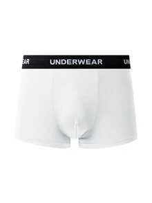 SHEIN 11pcs/Pack Solid Color Letter Waistband Men's Boxer Briefs - Multicolor - View 6