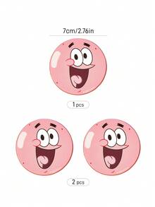 SpongeBob SquarePants | SHEIN PU皮革汽車杯墊，防震，通用，時尚，可放入汽車杯架，亦可用作汽車或居家辦公室杯墊，海底世界，海綿寶寶，派大星，章魚哥 - A - 查看 4