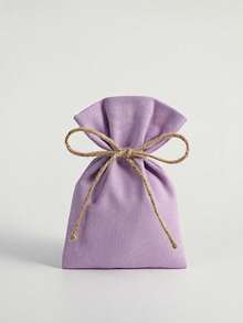 SHEIN 10 Piezas de bolsas de lona con cordón, bolsas para envolver regalos, bolsas de almacenamiento para joyas/cosméticos/electrónicos, detalles para bodas, disponible en múltiples colores y tamaños - Multicolor - Ver 26