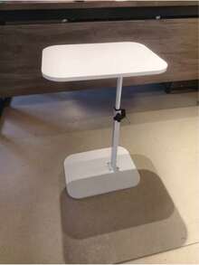 This Desktop Features 360-Degree Rotation And Adjustable Height, Set Upon A Stylish, Minimalist Metal Frame And A Sturdy, Durable Wooden Surface That Remains Stable And Wobble-Free. This Portable, Lightweight Side Table Is Ideal - Multicolor - View 13