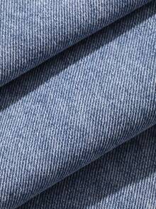 DAZY Women's Pocket Wide Leg Loose Casual Versatile Denim Jeans - Blue - View 3