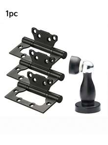 Stainless Steel Door Handle Lock Set - Polished Finish, Easy Install For Bedroom & Bathroom Doors, Includes 2-Point Security Latch - Multicolor - View 9