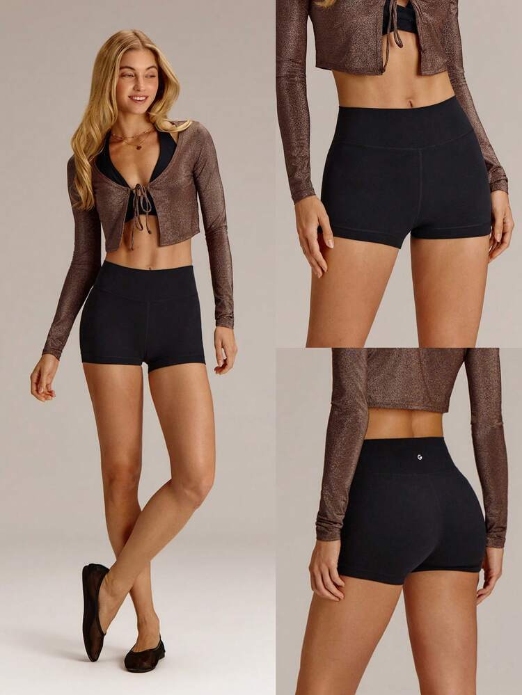 2,5" FeatherFit™ Ultra-kurze Anti-Rutsch Bikershorts für geringen Aufwand, Lässig, tägliches Fitnesstraining
