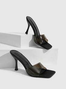 CUCCOO SZL Sandalias de tacón alto para mujer son sexys - Negro - Ver 1