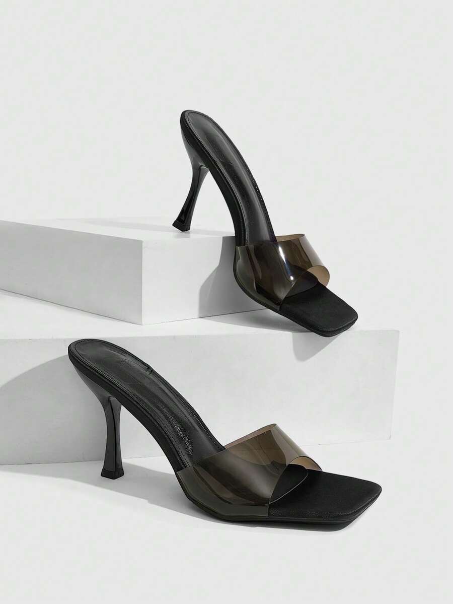 CUCCOO SZL Sandalias de tacón alto para mujer son sexys - Negro - Ver 1
