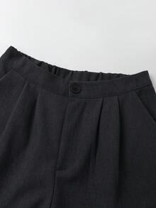 Qadelle 女士优雅百搭商务休闲套装 - 灰色 - 查看 5