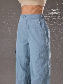 OutZeal Women Outdoor Pants Hiking Camping Multi Pockets Outdoor Bottoms - Blue - View 3