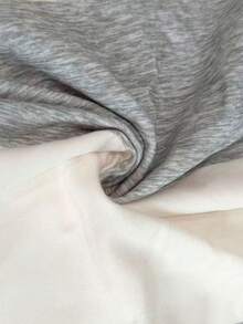 Resyla Women's Striped Colorblock Round Neck Short Sleeve Button Fashion T-Shirt - Grey - View 4