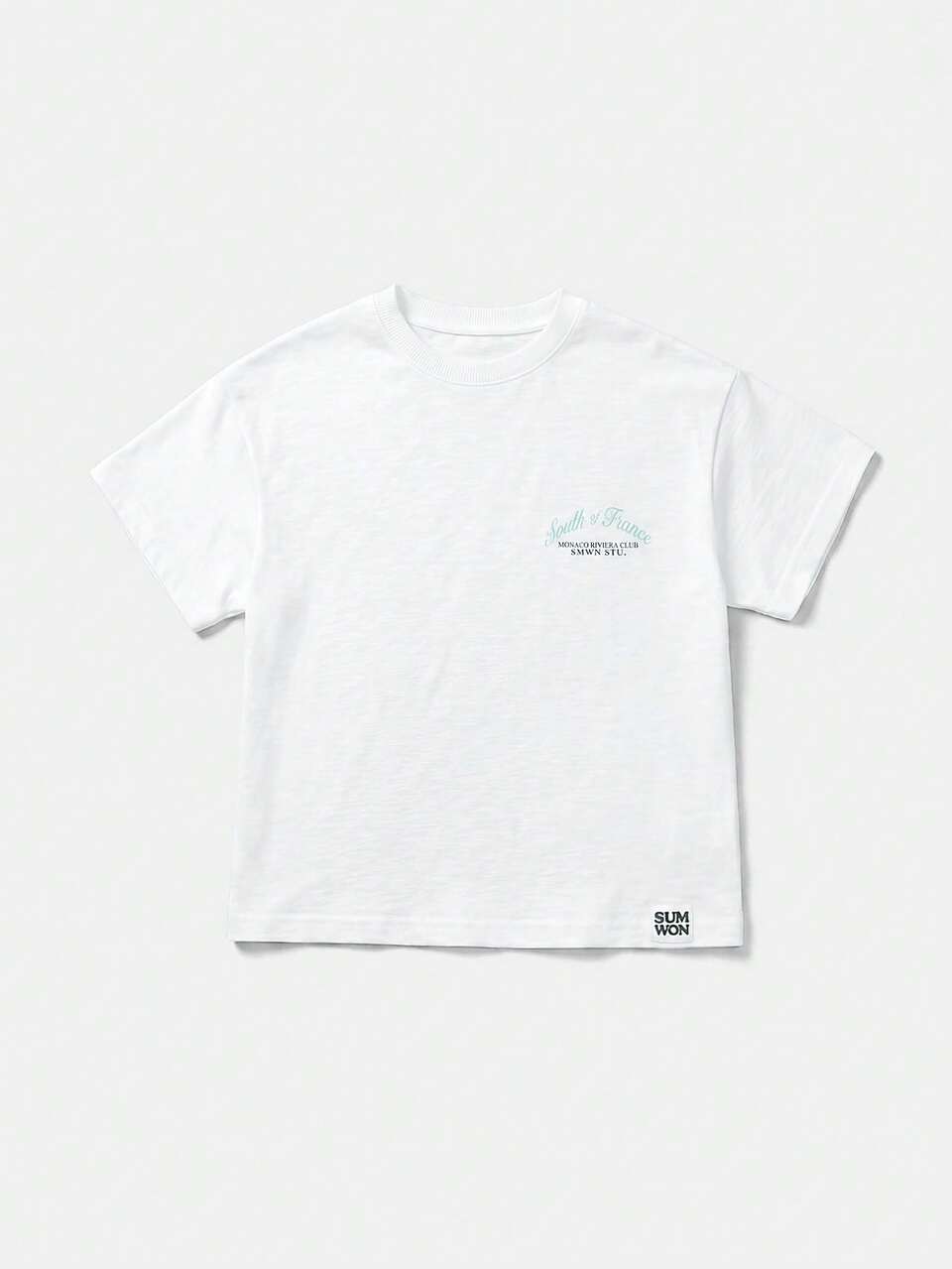 Camiseta Gráfica de Manga Curta com Gola Careca e Estampa de Viagem Cênica da Itália para Meninos Capri de Verão Oversized