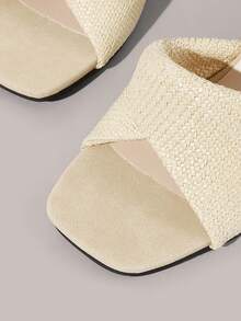 Styleloop Women's Wedge Heel Platform Sandals, Bohemian, Beach Vacation, Western Wind, Summer Wear, Travel Essentials - Apricot - View 5