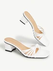 CUCCOO CHICEST Elegante, süße, schöne, lässige, barfuß, bequeme Damen High Heel Sandalen - Weiss - Übersicht 9