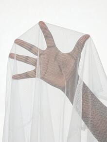 ROMWE Goth Débardeur long ample coupe A pour femme, motif crâne sombre, insecte, squelette et astrolabe - Blanc - Voir 10