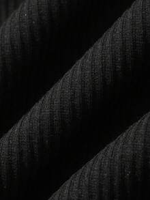 FRIFUL 女款夏季時尚對比色網格拼接短洋裝 - 灰色 - 查看 6