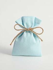 SHEIN 10 Piezas de bolsas de lona con cordón, bolsas para envolver regalos, bolsas de almacenamiento para joyas/cosméticos/electrónicos, detalles para bodas, disponible en múltiples colores y tamaños - Multicolor - Ver 23