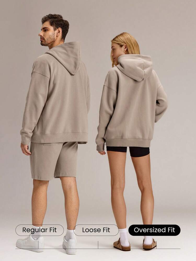 Everyday Fleece Keep It Casual Unisex Long Sleeve Hoodie Jacket With Basic Pockets Daily Casual