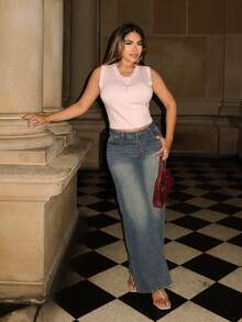 Maria Perezxox Pink V-Neck Cardigan Sweater Vest For Women Going Out Tops Women - Pink - View 5