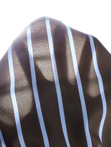 SHEIN Tween Girl Striped Lightweight Sun Protection Shirt, Spring & Summer,Holiday,Summer,Travel - Brown - View 7