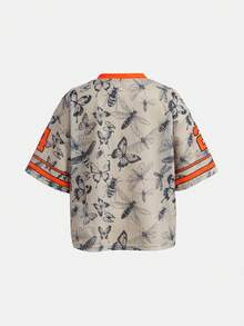 Conjunto de Ropa Deportiva de Jersey con Bola Suave y Fresca para Niña Joven, Versátil para Salidas, Vacaciones, Ropa de Calle, Adecuado para Cualquier Ocasión, Conjunto Combinado para Hermanas, Conjunto Combinado para Padres e Hijos, Conjunto Lindo para Niña - Naranja - Ver 6