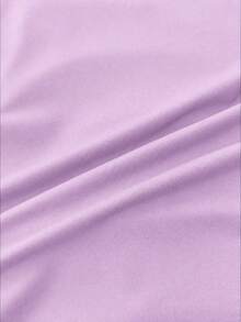 SHEIN Teen Girls T-Shirts Summer Solid Ruched Side Tank Top - Purple - View 4