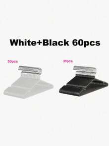 100PCS 60PCS 30PCS 20PCS 10PCS 1PC Rubber Coated Metal Hangers Non Slip Heavy Duty Space Saving Clothes Hangers Silver Hook For Shirt Dress Wardrobe Organizer - Multicolor - View 33