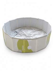 1 pieza Piscina de bolas verde bosque extra grande plegable de material PVC grueso, piscina de juego de agua no inflable, cerca de piscina de bolas para fiestas de cumpleaños interior y exterior (bolas no incluidas) - C - Ver 12