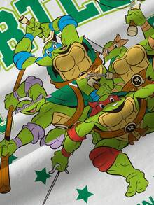 TEENAGE MUTANT NINJA TURTLES | SHEIN 青少年男孩圓領短袖休閒百搭T恤 MUTANT TURTLES - 白色 - 查看 6