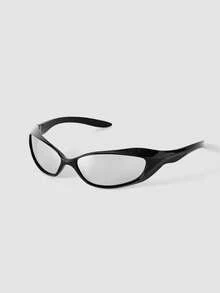 MortiRose 1PC/4PCS Futuristic Y2K Cycling Fashion Glasses For Men & Women Couples, Punk Hipster Sports Goggles Suitable For Driving, Everyday Wear, Hiking - Multicolor - View 9