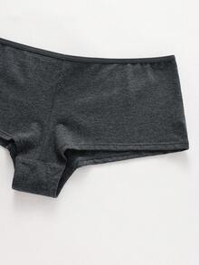 Ocili 女款舒適休閒低腰內褲 (3入組) - 灰色 - 查看 4