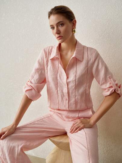MOTF PREMIUM WOMEN'S SPRING/SUMMER COMFORTABLE LINEN SHIRT