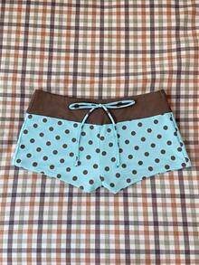 Elavelle Women's Spring/Summer Random Print High Waist Bow Bikini Bottoms - Multicolor - View 2