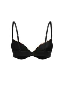 AltBold 1pc Women's Underwire Leopard Print Lace Patchwork Bra - Multicolor - View 7