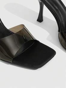 CUCCOO SZL Sandalias de tacón alto para mujer son sexys - Negro - Ver 5