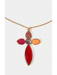 Noxbound Kalung Liontin [Warna Aksesori Acak] - salib - View 2