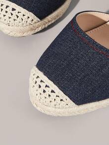 Styleloop Women's Wedge & Platform Shoes, Bohemian, Beach Vacation, Western Wind, Summer Wear, Travel Essentials - dark blue - View 5