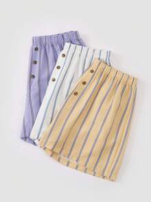 Chillnights Women's Casual Colorful Striped Comfortable Pajama Bottoms, 3-Piece Set, Suitable For Home And Outdoor Wear - Multicolor - View 1