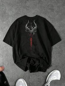Sport MetroGents 男士大尺碼休閒短袖運動T恤 - 黑色 - 查看 2