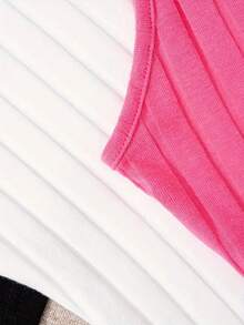 INAWLY Women's Solid Color Stand Collar Ribbed Tank Top - Multicolor - View 5