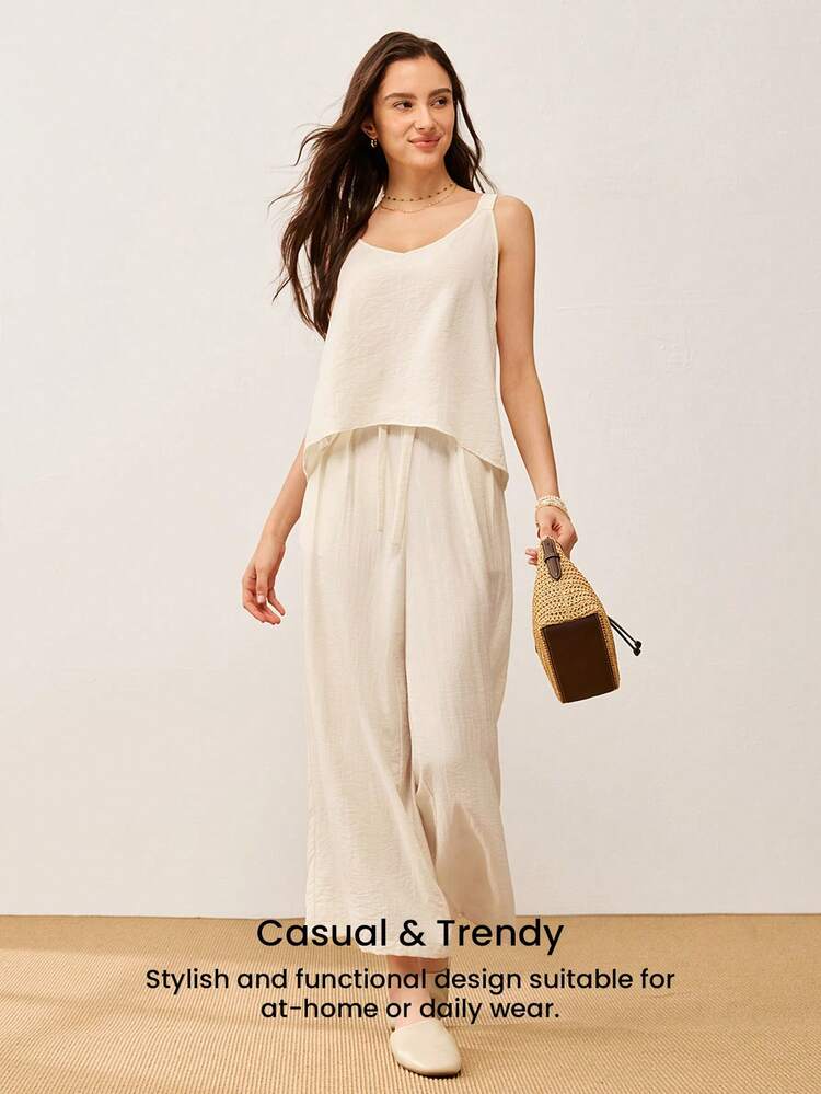 Women's Linen Loungewear Set