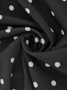 SHEIN Clasi Plus Size Women's Fashion Midi Dress, Hot-Selling Polka Dot Fabric, Fashionable Elegant Plus Size Women's Midi Dress - Multicolor - View 7