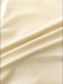 SHEIN Teen Girls T-Shirts Summer Solid Ruched Side Tank Top - Yellow - View 6