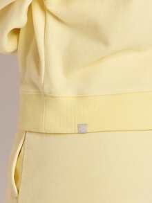 GLOWMODE Everyday Terry GlowOff Soft Breathable Sweat-Wicking Oversized Loose Fit Off-Shoulder Pullover Sweatshirt Daily Casual Wear - French Vanilla - View 4