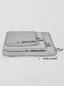 Alfombrilla de secado de platos de microfibra de 24x17 pulgadas, almohadilla absorbente para escurridor de platos, tapete de cocina para encimera, secado rápido, antideslizante, toalla de cocina reutilizable, almohadilla absorbente de agua para platos, tazas, utensilios, fácil de limpiar, accesorios de cocina, artículos esenciales para el hogar, opciones de varios tamaños, protege las encimeras, material de microfibra, alfombrilla de cocina duradera - Gris Claro - Ver 8