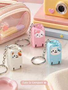 Joivida 1Pc Folding Nail Clipper, Portable Splash-Proof Stainless Steel Nail Cutter, Cat-Shaped Mini Keychain Manicure Tool, Essential For Daily & Travel Nail Care - multicolor - View 7