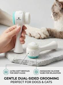 PETSIN 1/2 Pet Foot Cleaning Brushes, Suitable For Cats And Dogs - Multicolor - View 3