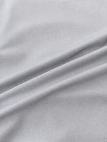 SHEIN Teen Girls T-Shirts Summer Solid Ruched Side Tank Top - Grey - View 6