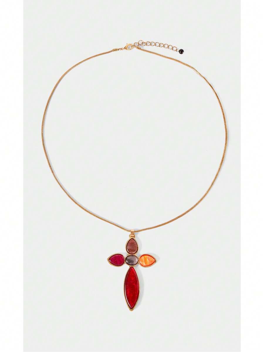 Noxbound Kalung Liontin [Warna Aksesori Acak] - salib - View 1