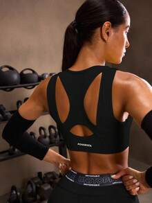 Powerista Women Minimalist Zipper Front Cropped Casual Sports Bra - Multicolor - View 3