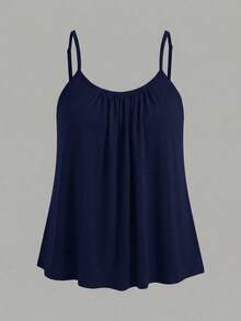 Tseoso 95% Cotton 3pcs/Set Women's Pleated Loose Camisole Tank Top With Adjustable Shoulder Straps, Suitable For Spring And Summer - Multicolor - View 9