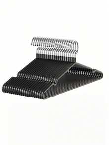 100PCS 60PCS 30PCS 20PCS 10PCS 1PC Rubber Coated Metal Hangers Non Slip Heavy Duty Space Saving Clothes Hangers Silver Hook For Shirt Dress Wardrobe Organizer - Multicolor - View 26